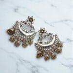 Dual Tone Oxidised Jhumka