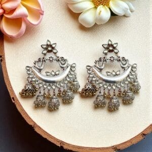 Dual Tone Oxidised Jhumka