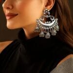 Dual Tone Oxidised Jhumka