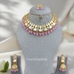 Karisma Lavender Color Kundan Necklace