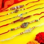 Kundan Rakhi Set of 6