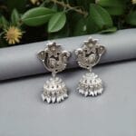 Oxidised Peacock Earrings