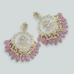 Pink Chandbali Earring