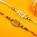 Set of 2 Bhai and Flute Handmade Rakhi