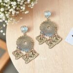 Tina Oxidized Silver Earrings