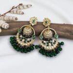 Vaani Jhumka Earrings Green
