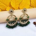 Vaani Jhumka Earrings Green