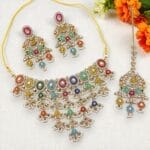Multi Color Polki Set for Bride