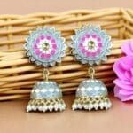 Myra Grey Jhumka Earring