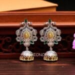 Aamna Oxidised Jhumka - Green