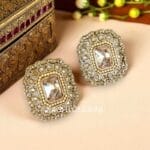 Champagne Color Earrings with Maangtikka Set