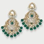Falak Earrings for Green Saree