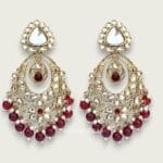 Falak Earrings for Maroon Saree
