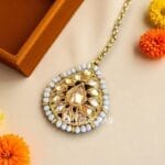 Grey Tikka and Earrings Set