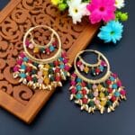 Jia Punjabi Bali Earrings Multicolor