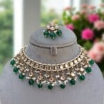 Katrina Kundan Jewellery Set - Green