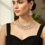 Katyayani Mirror Jewellery Set - Lavender