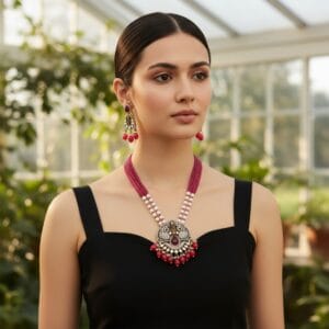 Natalie Pink Moissanite Jewellery