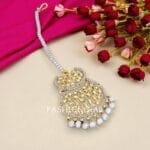 Rani Maang Tikka Set – Grey