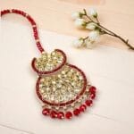 Rani Maang Tikka Set – Maroon