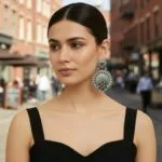 model-Photoroom-15 Darshvi Brass Earrings