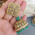 Aamna-Maang-Tikka-with-Earrings-Sea-Green-02 Aamna Maang Tikka with Earrings - Sea Green