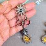 Brass Earrings Black