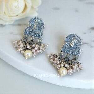 Beautiful Oxidised Earrings for Saree