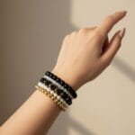 Black-Bead-Bracelet-for-Women-03 Black Bead Bracelet for Women