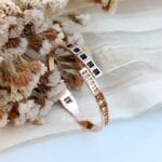 Black-Stone-Anti-Tarnish-Bracelet-Rose-Gold Black Stone Anti-Tarnish Bracelet - Rose Gold