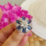Blue-Color-Zirconia-Ring-01 Blue Zirconia Ring for Women