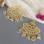 Bollywood-Chandelier-Earring-for-Wedding Kundan Earrings for Wedding