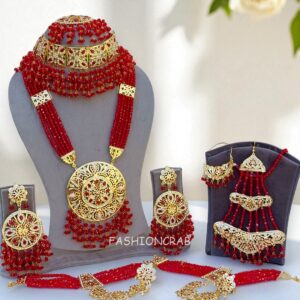 Bridal Jewellery Set Maroon