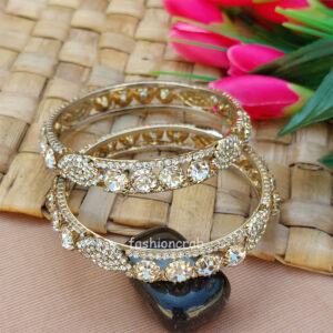 Champagne Stone Color Kada Bangle
