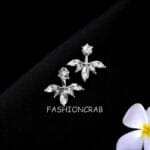 Crystal Silver Color Ear Stud for Girls