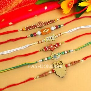 Designer Rakhi Combo Set of 6
