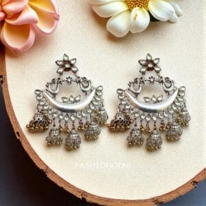 Dual Tone Oxidised Jhumka