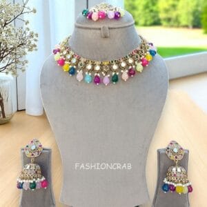 Gauri Mirror Necklace - Multicolor