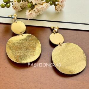 Golden Big Drop Earrings