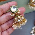Gurleen Maangtikka with Earrings - White
