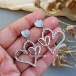 Heart Shaped Anti Tarnish Earrings