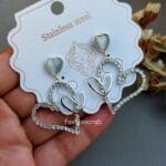 Heart Shaped Anti Tarnish Earrings