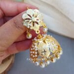 Jividha Jadau Earrings White