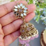 Katyayani Mirror Jewellery Set - Lavender