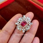 Kavya-Zirconia-Ring-Pink-03 Kavya Pink Zirconia Women Ring