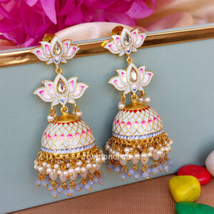 Light Blue Jhumka for Wedding