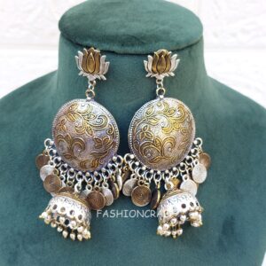 Manasvi Oxidised Jhumka