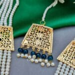 Moti Mala Necklace Blue