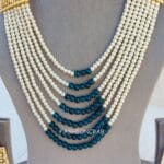 Moti Mala Necklace Blue