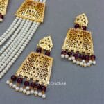 Moti Mala Necklace Purple